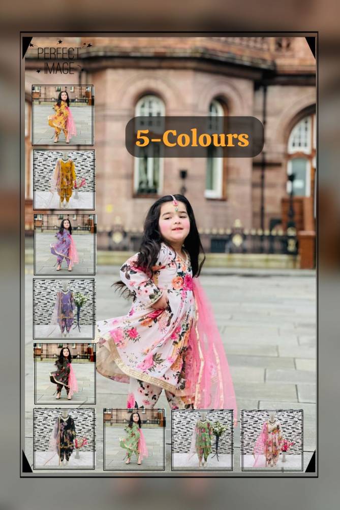 OC 160 Heavy Fox Georgette Printed Girl Kids Wear Readymade Suits Wholesale Online